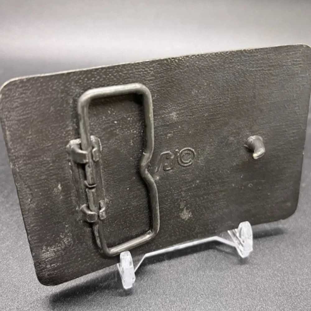 RJ Co. Vintage Belt Buckle B.E.‎ Technical Training Center Brass Vintage